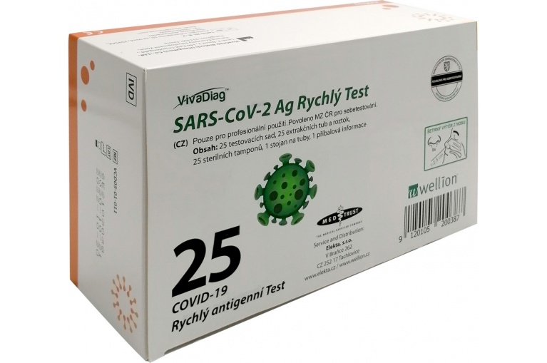 Antigenní testy VivaDiag COVID-19       (5ks =1 bal)