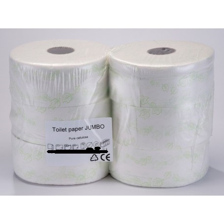 Toaletní papír JUMBO 23cm zelená ražba 6ks/bal