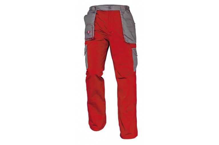 Pracovní kalhoty do pasu MAX EVOLUTION červená-šedá