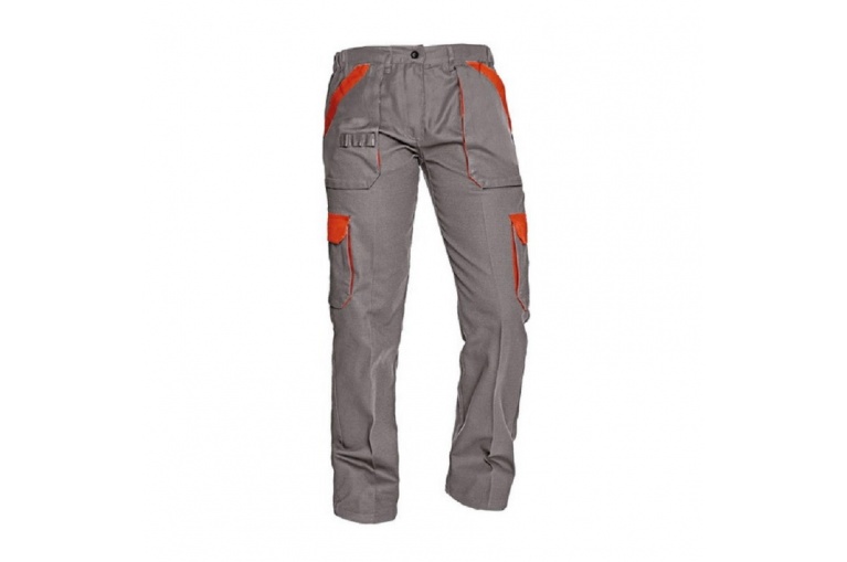Pracovní kalhoty do pasu MAX šedá-oranžová