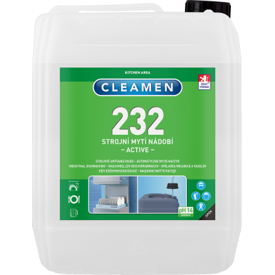 Čistící prostředek CLEAMEN 232 strojní mytí nádobí 6 kg