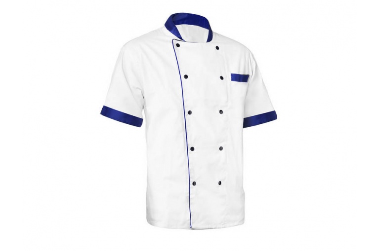 Kuchařský kabát RONDON BLUE s krátkým rukávem