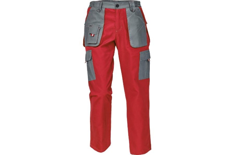 MAX EVOLUTION kalhoty do pasu červeno šedé