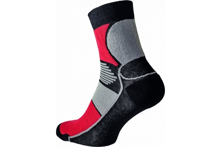 Ponožky Knoxfield basic černá/červen.