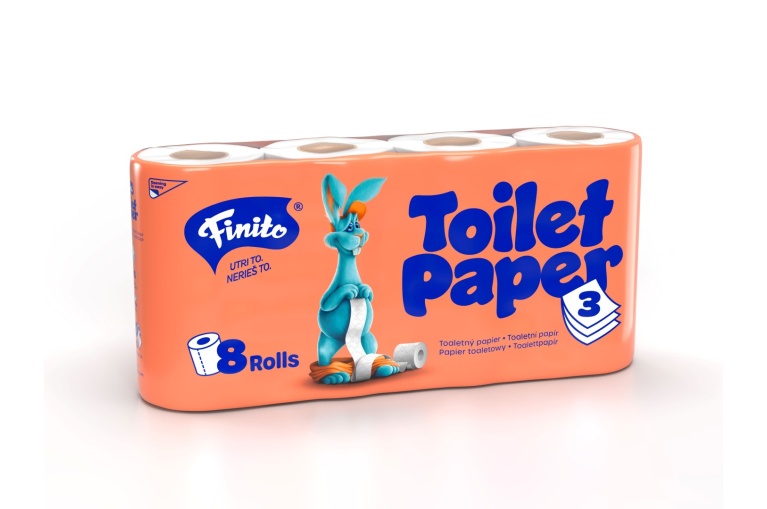 T.p. FINITO 3 vrstvy  18 m, 160 útržků celuoza (8x4) 32ks/bal