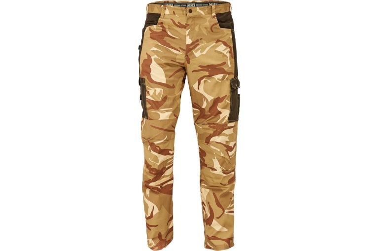 Pracovní kalhoty písková camouflage CRAMBE