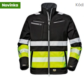 Bunda CONTRAST softshell  černá+reflex