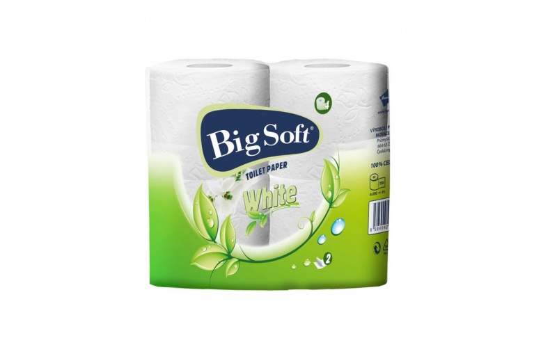 Toaletní papír BIG SOFT 2vr. bílý