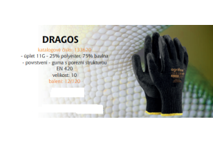 Rukavice DRAGOS v.10 černé