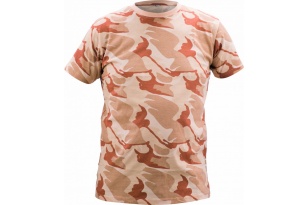 Pracovní triko kr. rukáv béž. camouflage CRAMBE