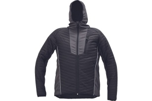 Pracovní bunda zimní s kapucí černá RONNE doprodej