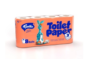 T.p. FINITO 3 vrstvy  18 m, 160 útržků celuoza (4x8) 32ks/bal