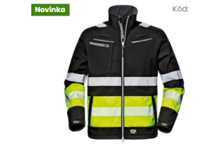Bunda CONTRAST softshell  černá+reflex
